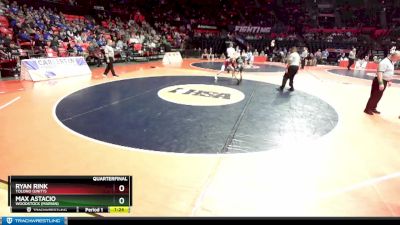 1A 165 lbs Quarterfinal - Max Astacio, Woodstock (Marian) vs Ryan Rink, Tolono (Unity)