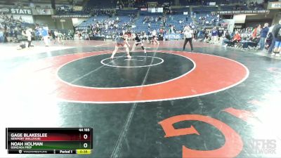 4A 165 lbs Cons. Round 2 - Noah Holman, Gonzaga Prep vs Gage Blakeslee, Newport (Bellevue)