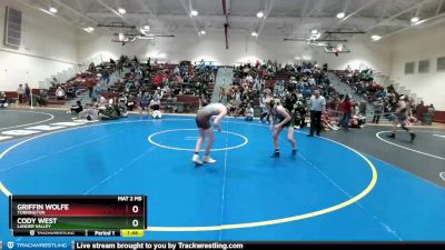 138 lbs Cons. Round 4 - Griffin Wolfe, Torrington vs Cody West, Lander Valley