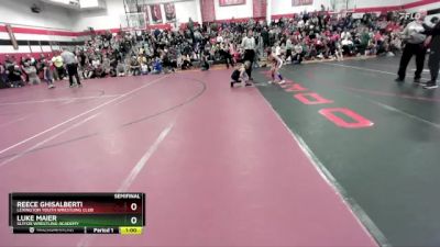 65 lbs Semifinal - Reece Ghisalberti, Lexington Youth Wrestling Club vs Luke Maier, SlyFox Wrestling Academy