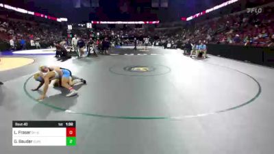 132 lbs Round Of 64 - Layronz Fraser, Granite Hills (SD) vs Gavin Bauder, Clovis North (CS)