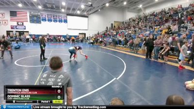 98 lbs Round 2 - Trenton Enis, Thermopolis Wrestling Club vs Dominic Glass, Cody Wrestling Club