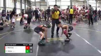 65 lbs Round 3 (6 Team) - Jeremiah Martinez, Pomona Elite vs Calihan Weber, American Gladiators