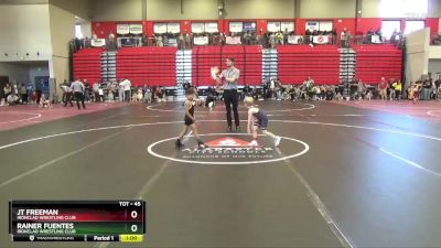 45 lbs Cons. Round 3 - Rainer Fuentes, Ironclad Wrestling Club vs Jt Freeman, Ironclad Wrestling Club