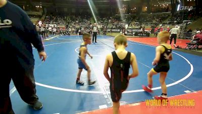 49 lbs Round Of 16 - Gunnar Brown, Waverly Shell Rock vs Brantley Barnes, Ares Wrestling Club