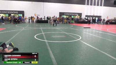 70 lbs Cons. Round 4 - Zayne Esteph, JNOR vs Hayden Downing, TOHS