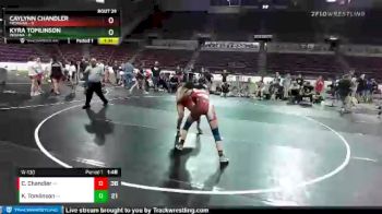 W-130 lbs Placement Matches (16 Team) - Caylynn Chandler, Michigan vs Kyra Tomlinson, Indiana