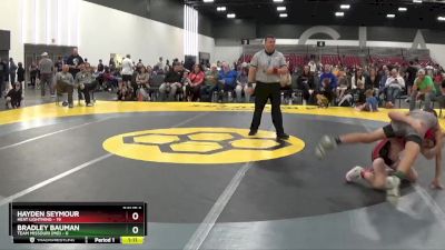 85 lbs 2nd Wrestleback (8 Team) - Hayden Seymour, Heat Lightning vs Bradley Bauman, Team Missouri (MO)