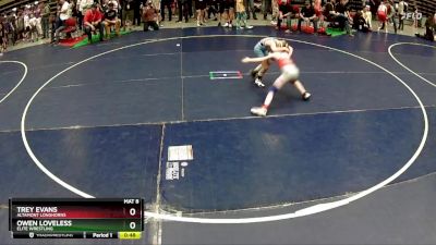 67 lbs Round 2 - Owen Loveless, Elite Wrestling vs Trey Evans, Altamont Longhorns