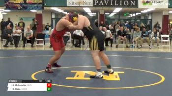 285 lbs Final - Bowen McConville, Kennedy Catholic vs Beau Blake, Hermiston