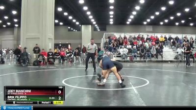 149 lbs Placement Matches (16 Team) - Brik Filippo, Central Oklahoma vs Joey Bianchini, St. Cloud State