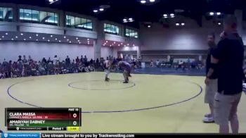 165 lbs Round 1 (10 Team) - Amariyah Dabney, STL Yellow vs Clara Massa, Charlie`s Angels- GA Pink