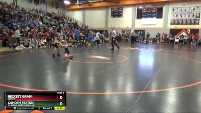 54 lbs Round 3 - Camden Seaton, VS Viking Wrestling Club vs Beckett Grimm, Wrath