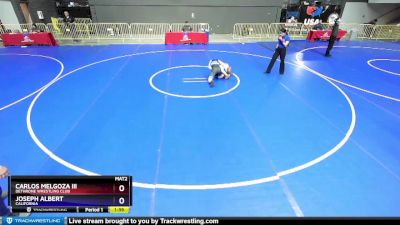 120 lbs Cons. Round 4 - Carlos Melgoza Iii, Dethrone Wrestling Club vs Joseph Albert, California