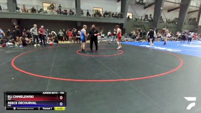 150 lbs Cons. Round 3 - Eli Chmielewski, WA vs Reece Decourval, WA