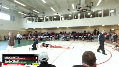 110 lbs Semifinal - Isaac Apodaca, Wrestling Rhinos Wrestling Club vs Malachi Pettis, Team Aggression Wrestling Club