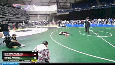 62 lbs Cons. Round 4 - Gabriel Gonzalez, Lake Stevens Wrestling Club vs Leonidas Propeack, FordDynastyWrestlingClub