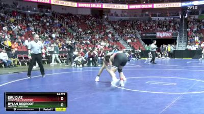 2A-175 lbs Cons. Round 4 - Dru Diaz, Assumption, Davenport vs Rylan DeGroot, Western Christian