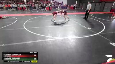 100 lbs Quarterfinal - Parker Bangart, Mayville Wrestling Club vs Carter Goodman, Menomonie