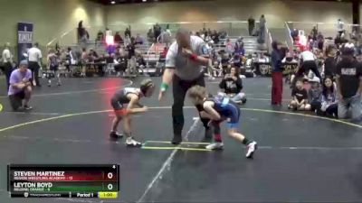 52 lbs Round 3 (6 Team) - Leyton Boyd, Belding Orange vs Steven Martinez, Region Wrestling Academy