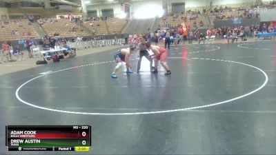 220 lbs Cons. Round 2 - Adam Cook, Halls Wrestling vs Drew Austin, TNWA