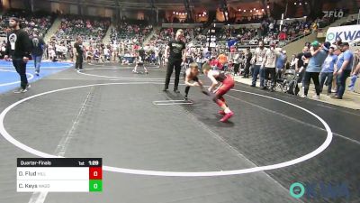 70 lbs Quarterfinal - Derreck Flud, Hilldale Youth Wrestling Club vs Cooper Keys, Wagoner Takedown Club