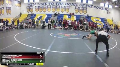 170 lbs Finals (8 Team) - Ronan Bozeman, Fleming Island vs Jace Brownlow, Lake Gibson