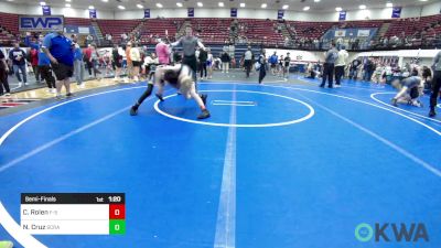 76 lbs Semifinal - Canton Rolen, F-5 Grappling vs Nathan Cruz, Scrap Yard Training