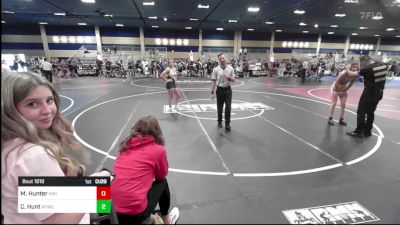 130 lbs Consi Of 16 #2 - Maile Hunter, Viking Wrestling vs Courtney Hunt, Afwc