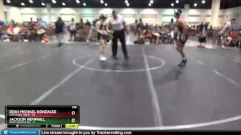 138 lbs Round 1 (8 Team) - Sean Michael Gonzalez, Southside Mafia vs Jackson Hemphill, Dark Knights WC