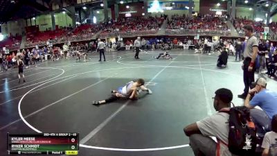 65 lbs Quarterfinal - Ryker Schmidt, Crofton/Bloomfield vs Kyler Meese, Hawks Wrestling Club (Lincoln)