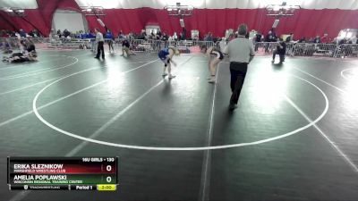 130 lbs 1st Place Match - Erika Sleznikow, Marshfield Wrestling Club vs Amelia Poplawski, Wisconsin Regional Training Center