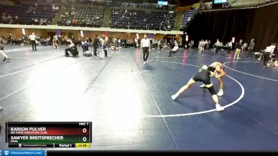 110 lbs Cons. Round 4 - Karson Pulver, Big Game Wrestling Club vs Sawyer Breitsprecher, Iowa