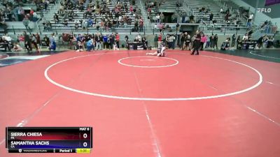 57 lbs 3rd Place Match - Sierra Chiesa, PA vs Samantha Sachs, CA