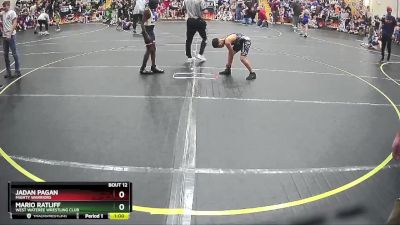 80 lbs Quarterfinal - Jadan Pagan, Mighty Warriors vs Mario Ratliff, West Wateree Wrestling Club