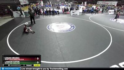 56 lbs Cons. Round 4 - Logan Hruska, Hemet Youth Wrestling Club vs Landon Eaton, Pacific Edge Wrestling