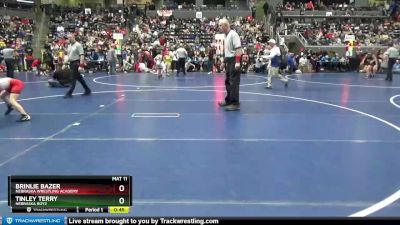 73-81 lbs Round 1 - Tinley Terry, Nebraska Boyz vs Brinlie Bazer, Nebraska Wrestling Academy