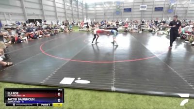 145 lbs Semis & 3rd Wb (16 Team) - Eli Roe, Michigan Red vs Jacob Baughcum, Georgia RED