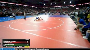 D2-138 lbs Cons. Round 1 - Owen Breunig, Lodi vs Caleb Delebreau, Luxemburg-Casco