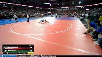 D2-138 lbs Cons. Round 1 - Owen Breunig, Lodi vs Caleb Delebreau, Luxemburg-Casco