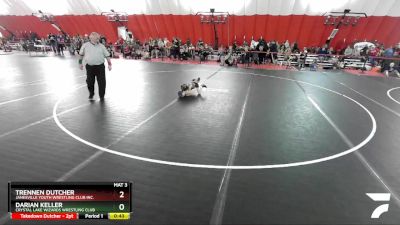 39-41 lbs Round 2 - Trennen Dutcher, Janesville Youth Wrestling Club Inc. vs Darian Keller, Crystal Lake Wizards Wrestling Club