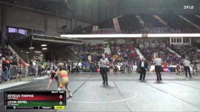 76 lbs Cons. Round 1 - Levin Demel, El Dorado vs Atticus Thomas, Jeff West