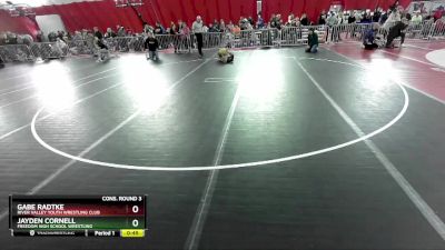 114 lbs Cons. Round 3 - Gabe Radtke, River Valley Youth Wrestling Club vs Jayden Cornell, Freedom High School Wrestling