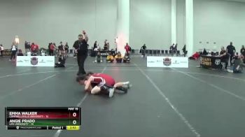 143 lbs Placement Matches (16 Team) - Emma Walker, Campbellsville University vs Angie Prado, Life University