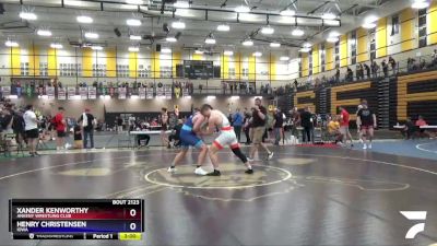 220 lbs Cons. Semi - Xander Kenworthy, Ankeny Wrestling Club vs Henry Christensen, Iowa