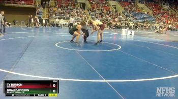 126 lbs Semis & 1st Wb (8 Team) - Ty Burton, W4-Minot vs Noah Davidson, E3-West Fargo