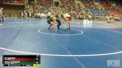 126 lbs Semis & 1st Wb (8 Team) - Ty Burton, W4-Minot vs Noah Davidson, E3-West Fargo