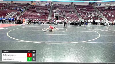 127 lbs Qtr-finals - Brendan Bowman, Easton vs Isaiah Jackson, Gettysburg