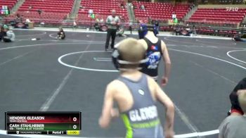 55 lbs Semifinal - Hendrix Gleason, TEAM CENTRAL vs Cash Stahlheber, WR - Topeka Blue Thunder