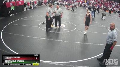 3A 120 lbs Quarterfinal - Teague Strobel, West-Oak vs Dontavious Wilson, Darlington